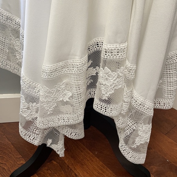 Maje Rushane Women's White Robe Imprimee Dress NWT - Picture 6 of 11
